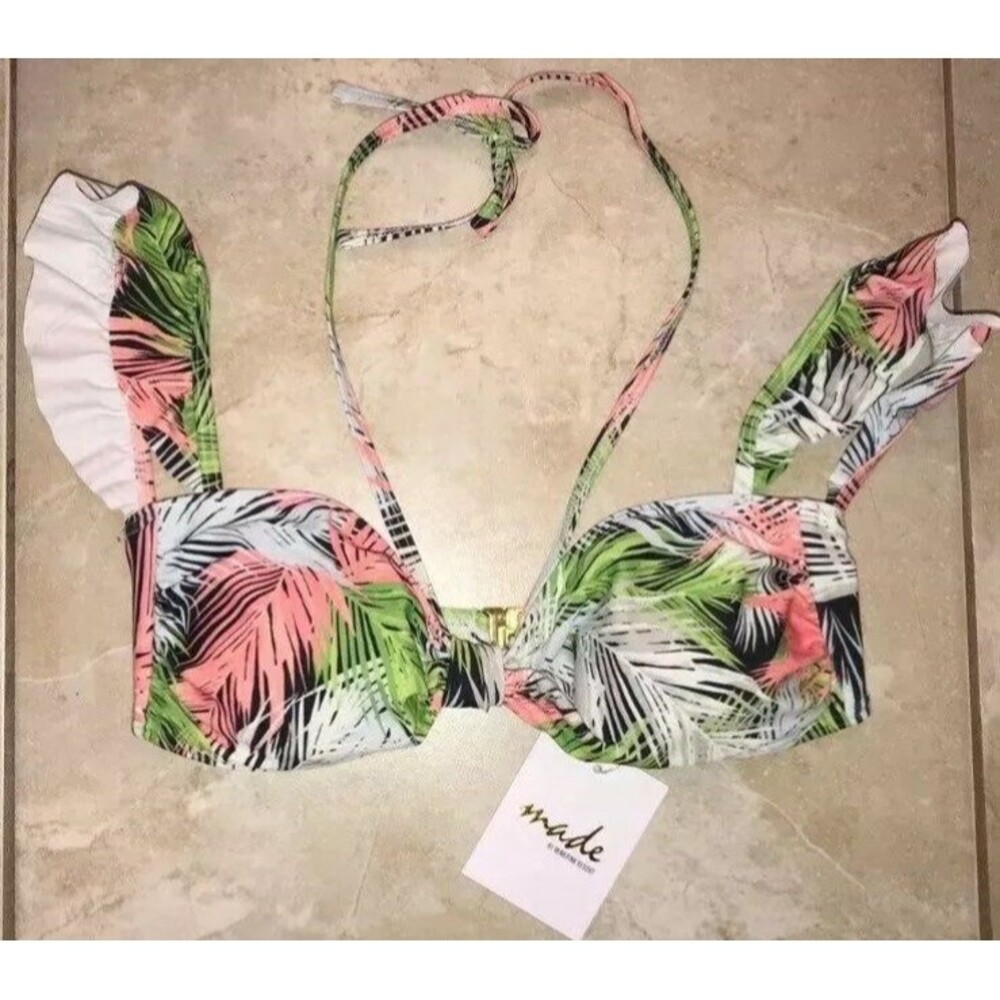 NWT Minkpink Bikini floral Top M
